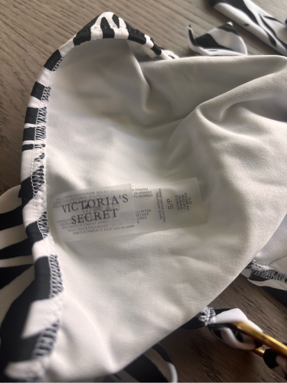 Victoria's Secret Black and White Zebra Bikini Set - Picture 4 of 4
